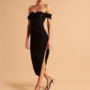 Abercrombie & Fitch Black Strapless Dress